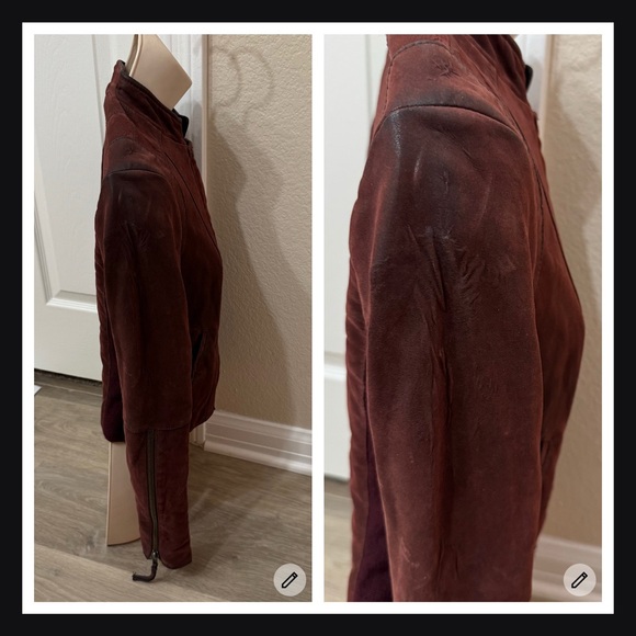 Urban Outfitters Free People Cool Clean Vegan Distressed Moto Jacket Size 0 - Picture 9 of 11